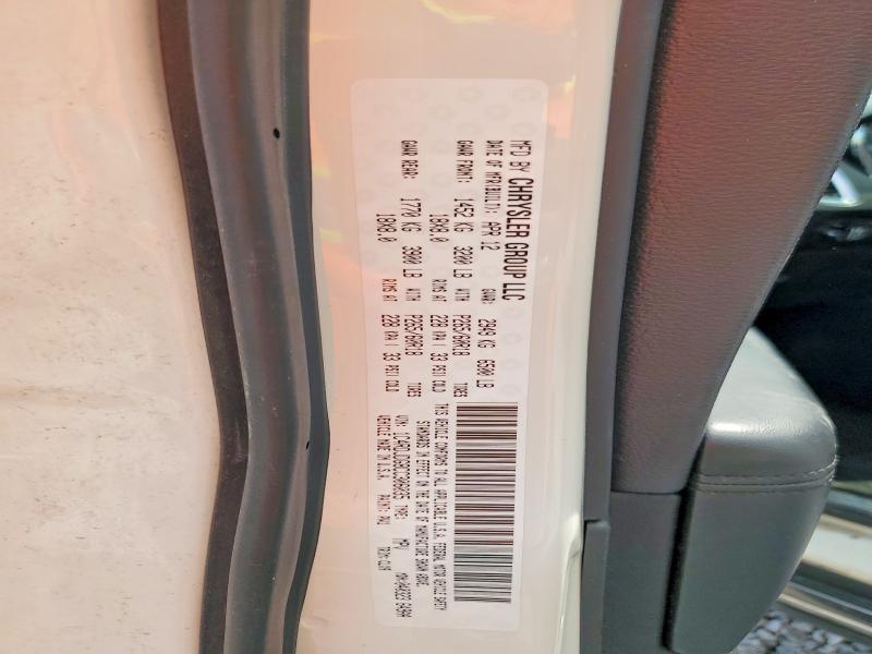 49745886 :رقم المزاد ، 1C4RDJDG8CC306035 vin ، 2012 Dodge Durango مزاد بيع