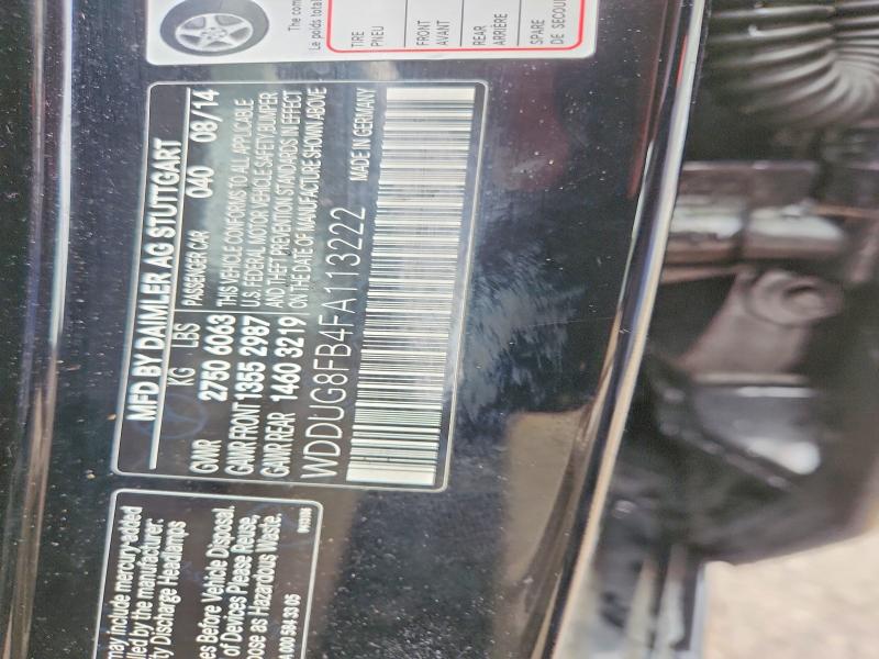 Продажа на аукционе авто 2015 Mercedes-benz S, vin: WDDUG8FB4FA113222, номер лота: 50116086