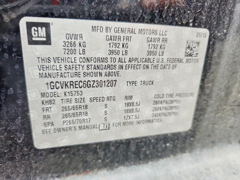 Продажа на аукционе авто 2016 Chevrolet Silverado, vin: 1GCVKREC6GZ301207, номер лота: 51701806