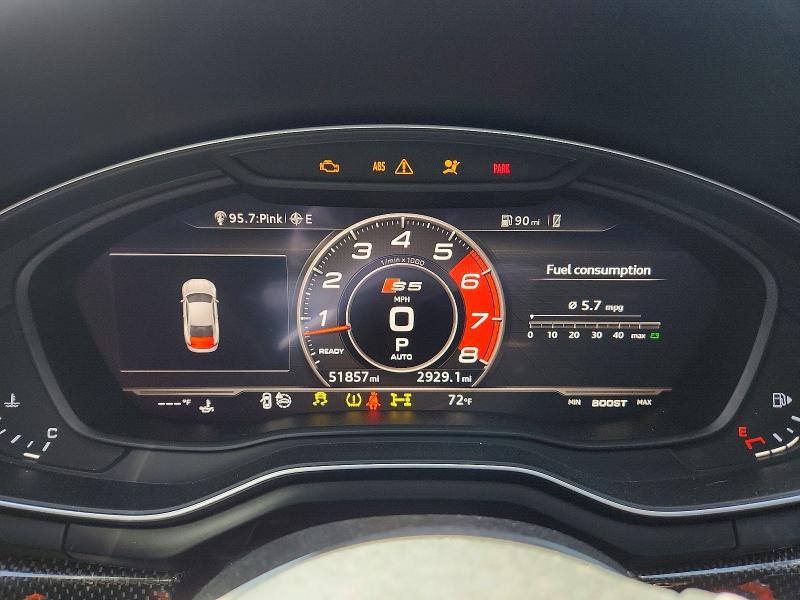 49815806 :رقم المزاد ، WAUP4AF59JA002267 vin ، 2018 Audi S5 مزاد بيع