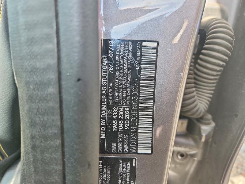 49379066 :رقم المزاد ، WDDSJ4EB3EN030035 vin ، 2014 Mercedes-benz Cla مزاد بيع