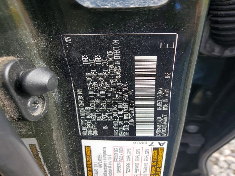 Aukcja sprzedaży 2010 Lexus Gx, vin: JTJBM7FX5A5001317, numer aukcji: 51650576