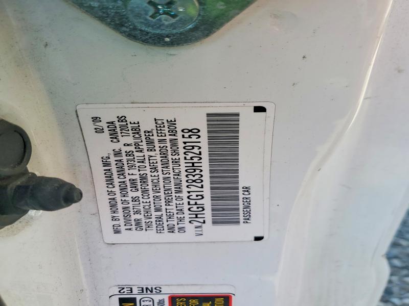 2009 Honda Civic მანქანა იყიდება აუქციონზე, vin: 2HGFG12839H529158, აუქციონის ნომერი: 49610636