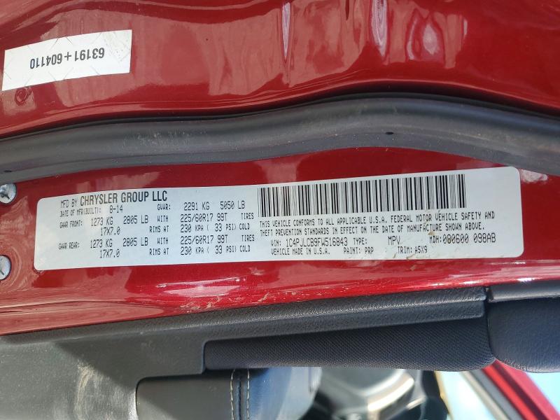 48857526 :رقم المزاد ، 1C4PJLCB9FW516843 vin ، 2015 Jeep Cherokee مزاد بيع