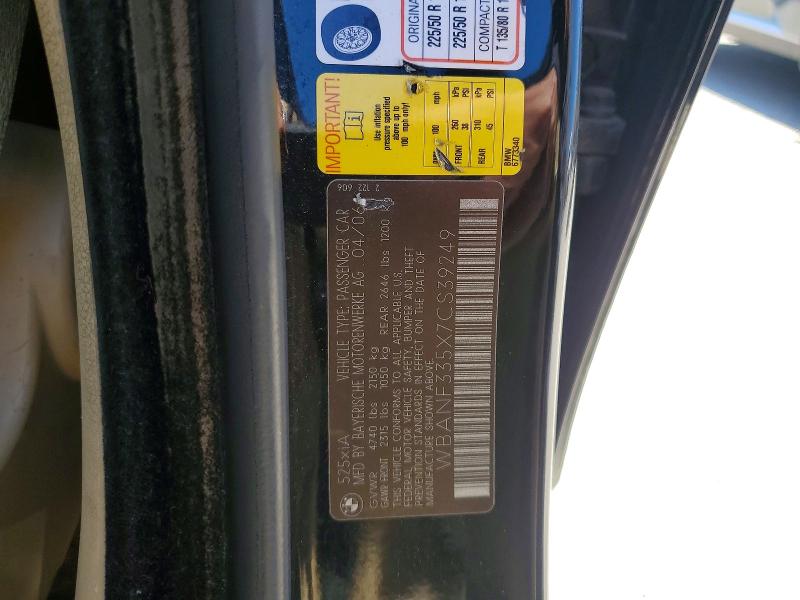 Aukcja sprzedaży 2007 Bmw 525, vin: WBANF335X7CS39249, numer aukcji: 50419746
