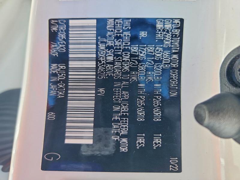 49281336 :رقم المزاد ، JTJAM7BX9P5346215 vin ، 2023 Lexus Gx مزاد بيع
