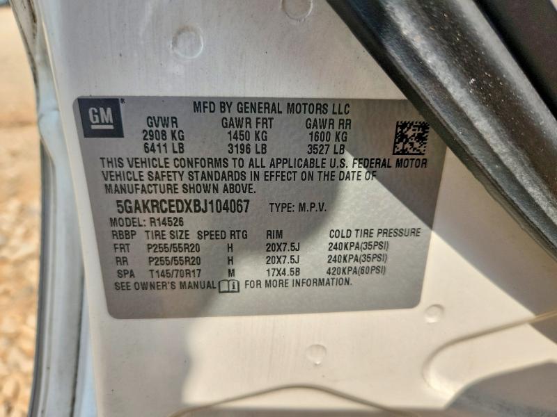 Продажа на аукционе авто 2011 Buick Enclave, vin: 5GAKRCEDXBJ104067, номер лота: 50801926