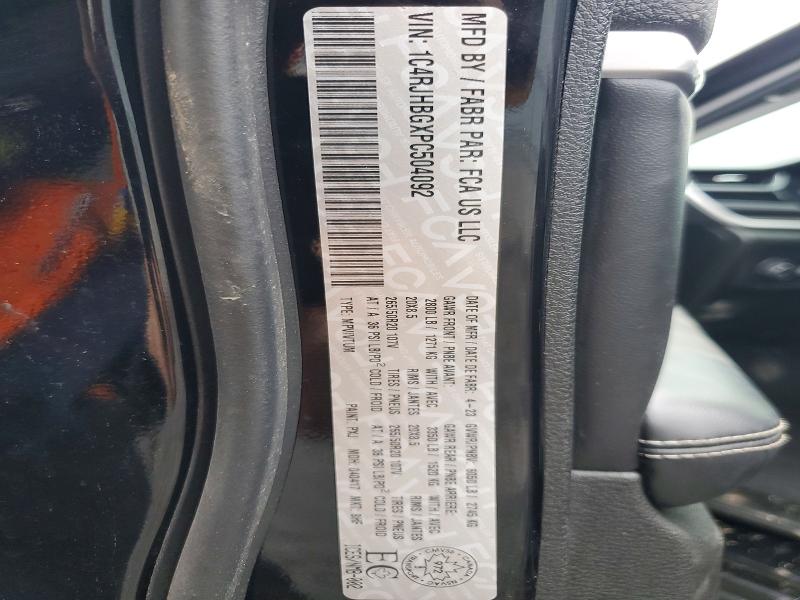 49743176 :رقم المزاد ، 1C4RJHBGXPC504092 vin ، 2023 Jeep Grand Cherokee مزاد بيع