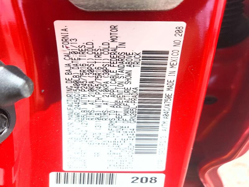 Продажа на аукционе авто 2013 Toyota Tacoma, vin: 3TMJU4GN8DM145484, номер лота: 50668406