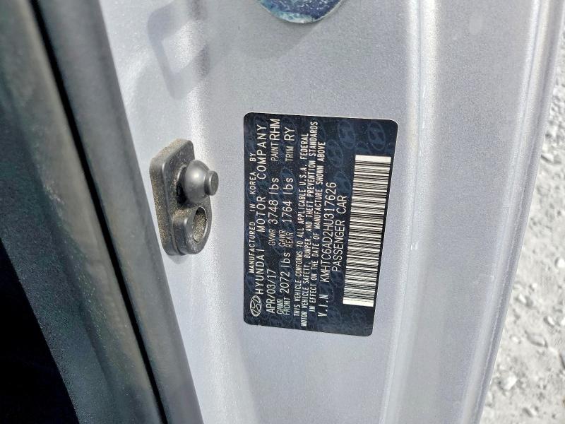 51807786 :رقم المزاد ، KMHTC6AD2HU317626 vin ، 2017 Hyundai Veloster مزاد بيع