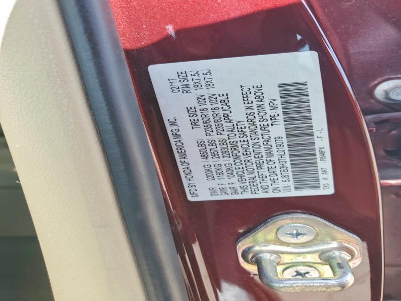 49780796 :رقم المزاد ، 5J8TB3H37HL019079 vin ، 2017 Acura Rdx مزاد بيع