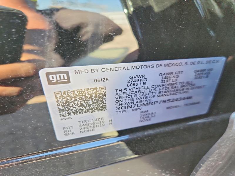Aukcja sprzedaży 2025 Chevrolet Equinox, vin: 3GN7DMRP7SS243446, numer aukcji: 50434026