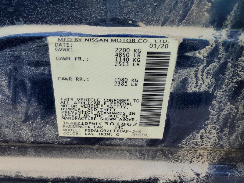 Продажа на аукционе авто 2020 Nissan Leaf, vin: 1N4BZ1DP6LC301862, номер лота: 51809096