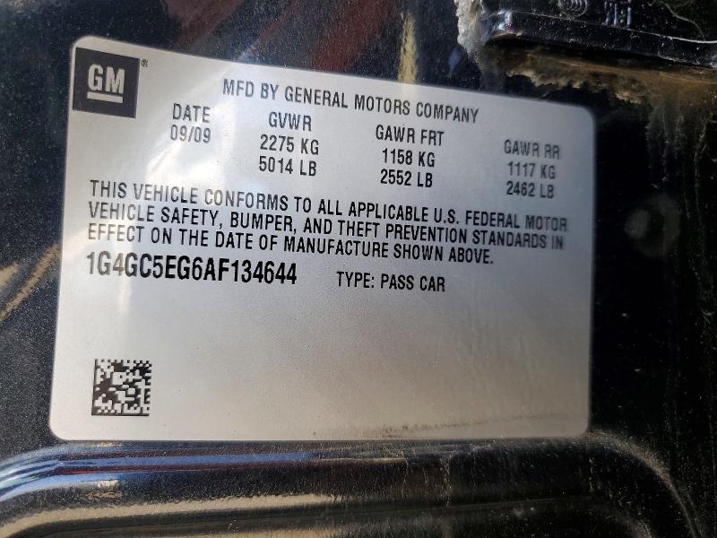 Aukcja sprzedaży 2010 Buick Lacrosse, vin: 1G4GC5EG6AF134644, numer aukcji: 50446386
