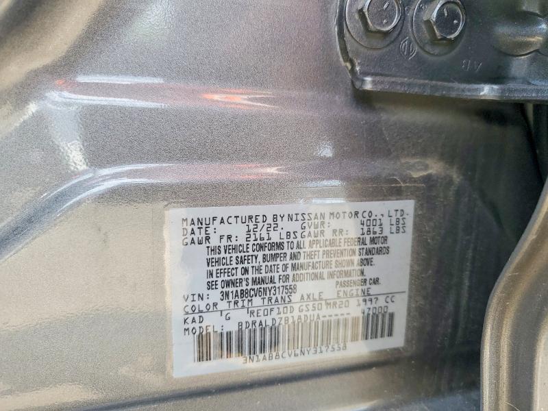 Продажа на аукционе авто 2022 Nissan Sentra, vin: 3N1AB8CV6NY317558, номер лота: 51672076