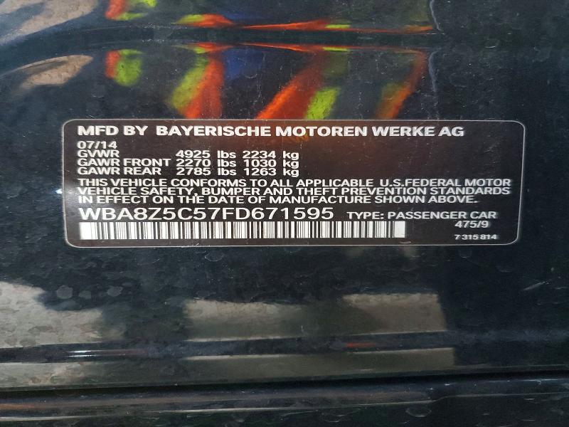 Продажа на аукционе авто 2015 Bmw 328, vin: WBA8Z5C57FD671595, номер лота: 50053186