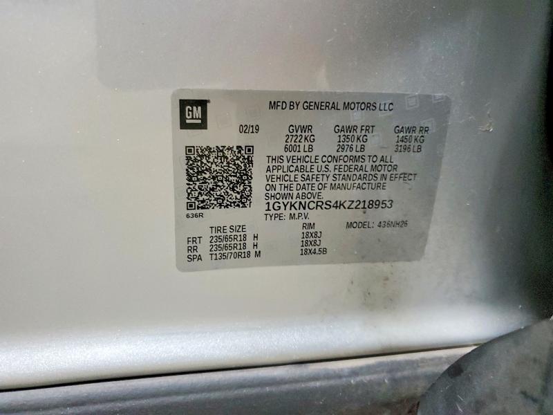 Продаж на аукціоні авто 2019 Cadillac Xt5, vin: 1GYKNCRS4KZ218953, номер лоту: 50404946