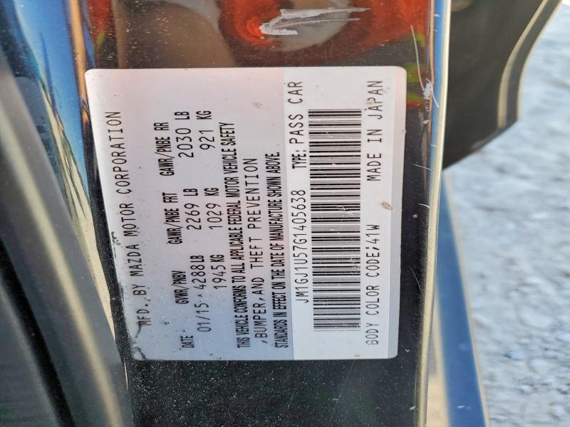 49579476 :رقم المزاد ، JM1GJ1U57G1405638 vin ، 2016 Mazda 6 مزاد بيع