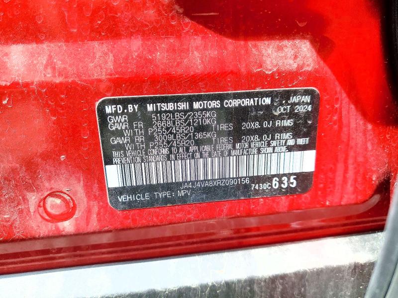 Aukcja sprzedaży 2024 Mitsubishi Outlander, vin: JA4J4VA8XRZ090156, numer aukcji: 51316766