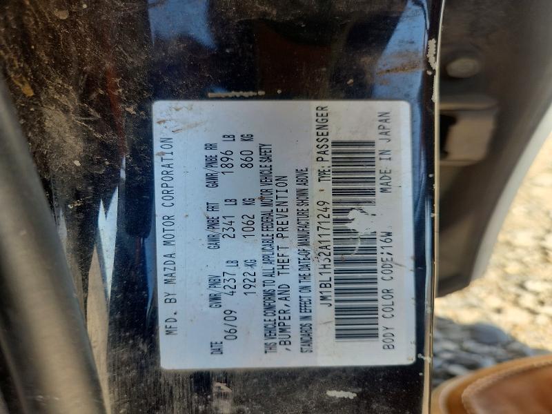 Продаж на аукціоні авто 2010 Mazda Speed, vin: JM1BL1H32A1171249, номер лоту: 50660846