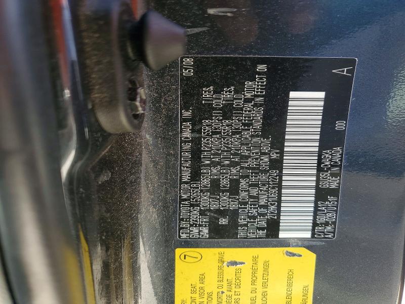 Aukcja sprzedaży 2009 Lexus Rx, vin: 2T2HK31U69C112249, numer aukcji: 49972356