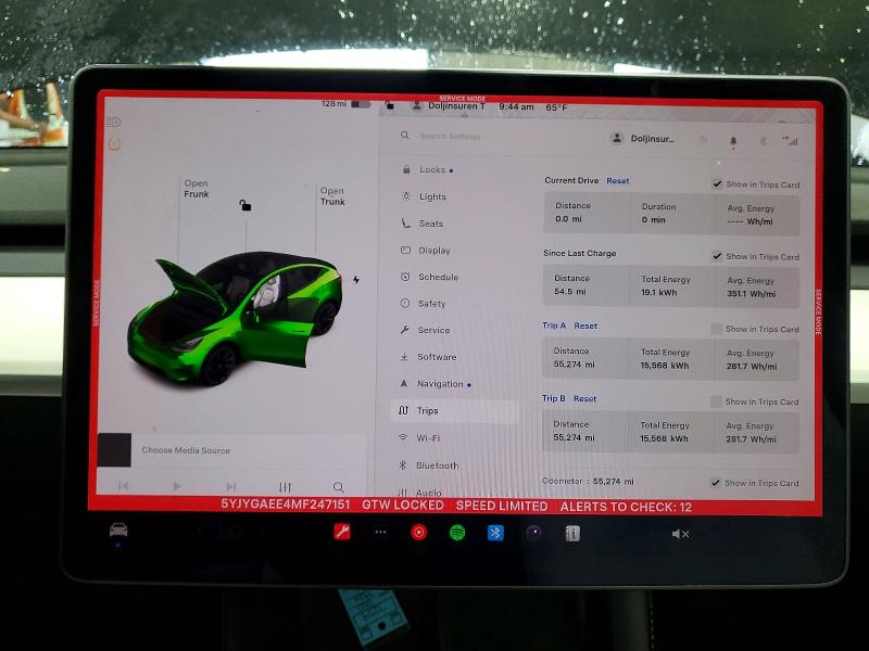 Продажа на аукционе авто 2021 Tesla Model Y, vin: 5YJYGAEE4MF247151, номер лота: 49468686