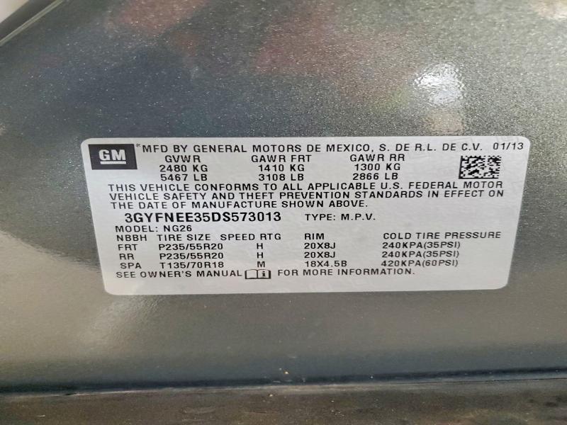 Продаж на аукціоні авто 2013 Cadillac Srx, vin: 3GYFNEE35DS573013, номер лоту: 48135746