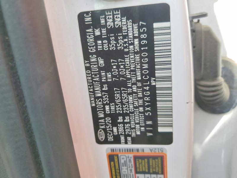 2021 Kia Sorento მანქანა იყიდება აუქციონზე, vin: 5XYRG4LC0MG019857, აუქციონის ნომერი: 49835106