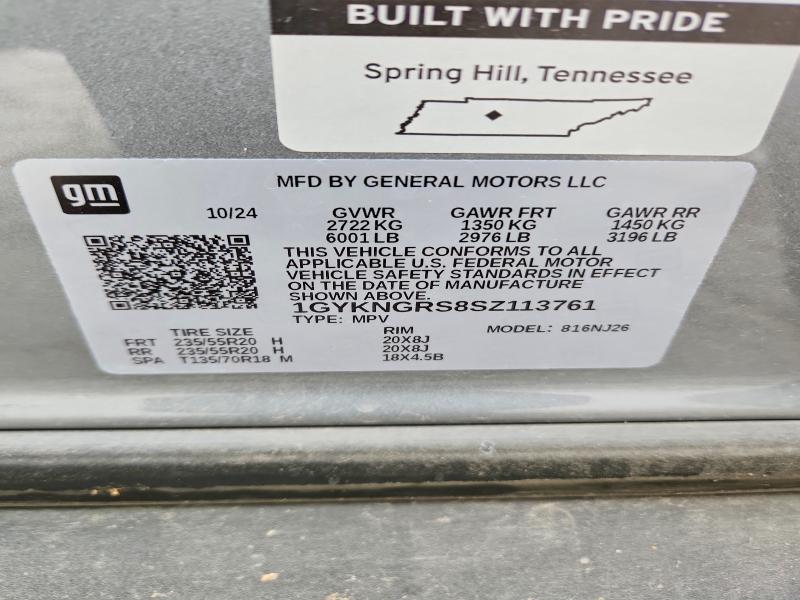 Продаж на аукціоні авто 2025 Cadillac Xt5, vin: 1GYKNGRS8SZ113761, номер лоту: 50898106
