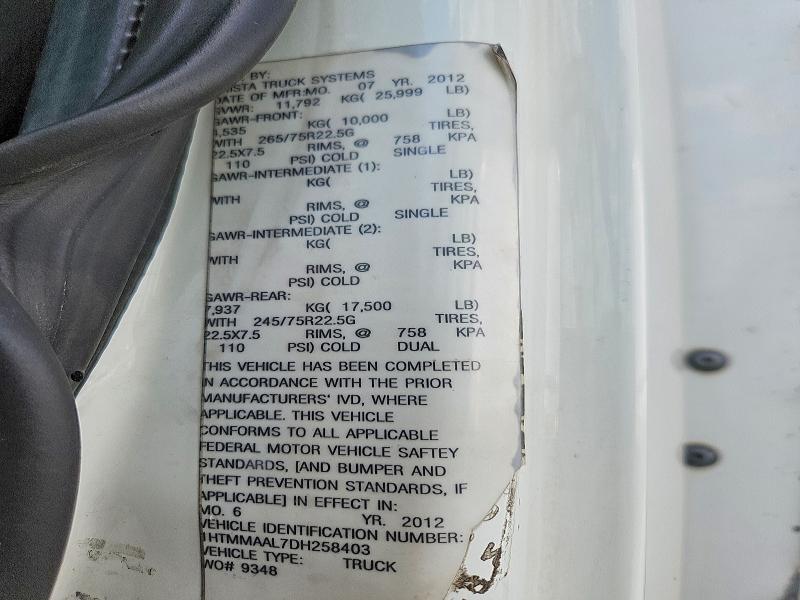 Продажа на аукционе авто 2013 International Ma025, vin: 1HTMMAAL7DH258403, номер лота: 50967576