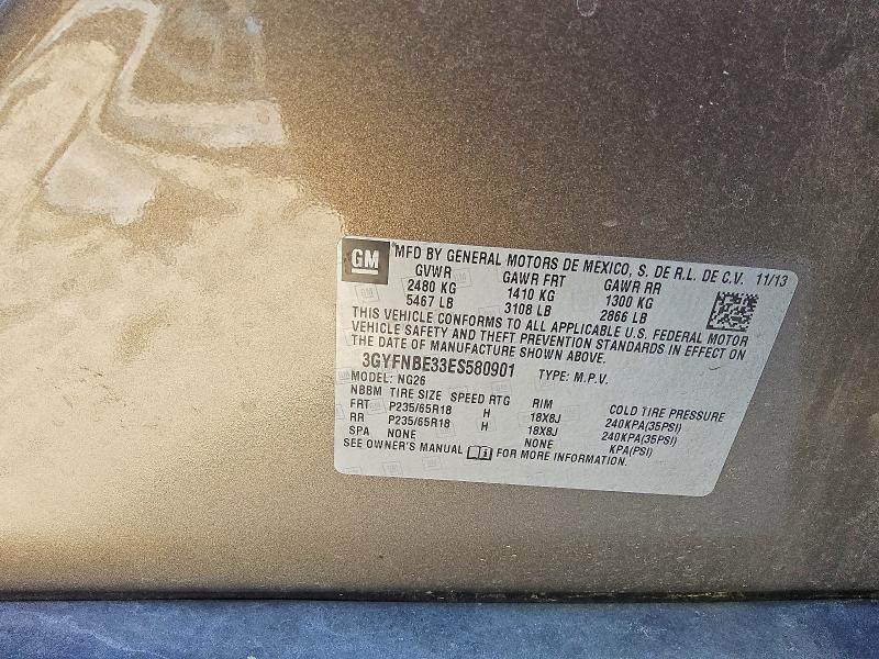 Продаж на аукціоні авто 2014 Cadillac Srx, vin: 3GYFNBE33ES580901, номер лоту: 48851196