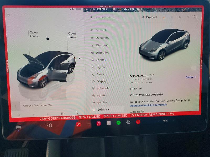 Продажа на аукционе авто 2023 Tesla Model Y, vin: 7SAYGDEE1PA056096, номер лота: 50314946