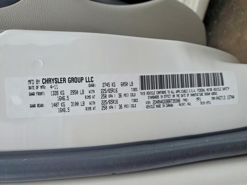 Продаж на аукціоні авто 2011 Dodge Grand Caravan, vin: 2D4RN4DG9BR739306, номер лоту: 50692906
