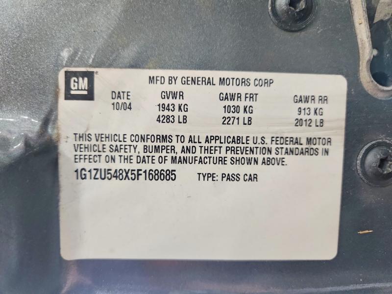 Aukcja sprzedaży 2005 Chevrolet Malibu, vin: 1G1ZU548X5F168685, numer aukcji: 50733346