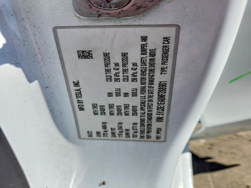 Продаж на аукціоні авто 2022 Tesla Model 3, vin: 5YJ3E1EA8NF288901, номер лоту: 49833156