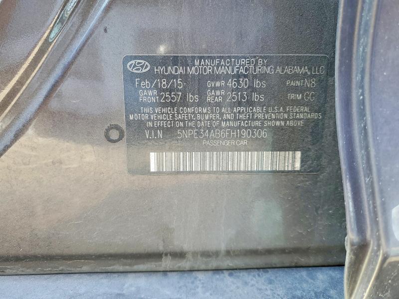 Продажа на аукционе авто 2015 Hyundai Sonata, vin: 5NPE34AB6FH190306, номер лота: 51526006