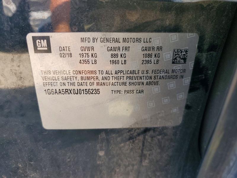 Продаж на аукціоні авто 2018 Cadillac Ats, vin: 1G6AA5RX0J0156235, номер лоту: 50523606