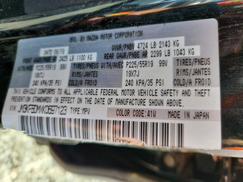 49611886 :رقم المزاد ، JM3KFBDMXK0697123 vin ، 2019 Mazda Cx-5 مزاد بيع