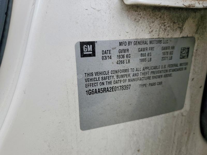 Продаж на аукціоні авто 2014 Cadillac Ats, vin: 1G6AA5RA2E0178397, номер лоту: 51457016