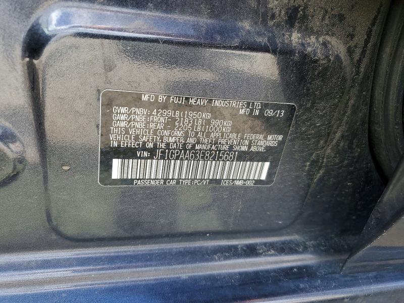 Продаж на аукціоні авто 2014 Subaru Impreza, vin: JF1GPAA63E8215681, номер лоту: 48259996