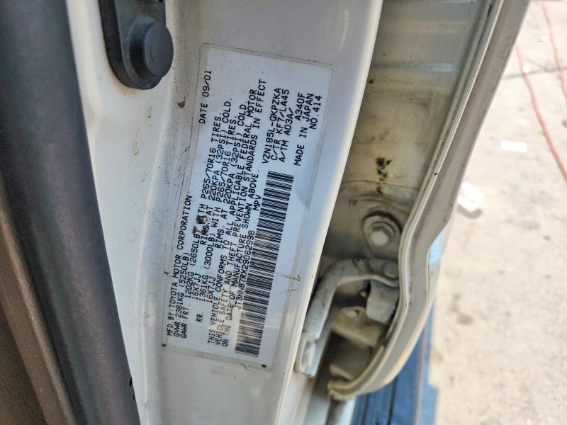 Продаж на аукціоні авто 2002 Toyota 4runner, vin: JT3HN87RX29062998, номер лоту: 49250026