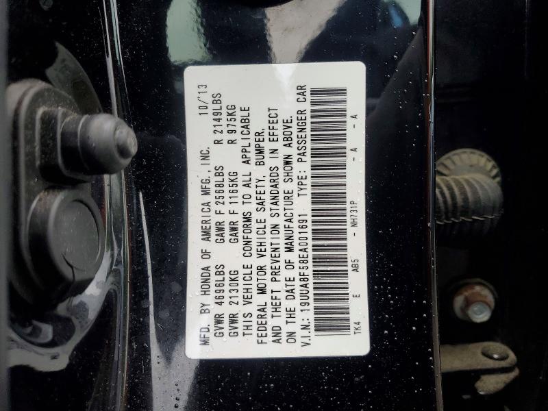 Aukcja sprzedaży 2014 Acura Tl, vin: 19UUA8F58EA001691, numer aukcji: 51629326