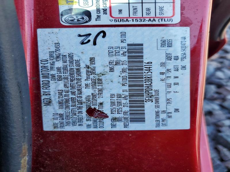 Aukcja sprzedaży 2011 Ford Fusion, vin: 3FAHP0HA3BR154416, numer aukcji: 49183816