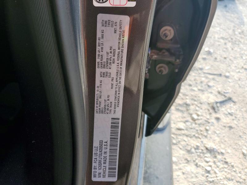 2020 Ram 1500 მანქანა იყიდება აუქციონზე, vin: 1C6SRFJT0LN355033, აუქციონის ნომერი: 49929996