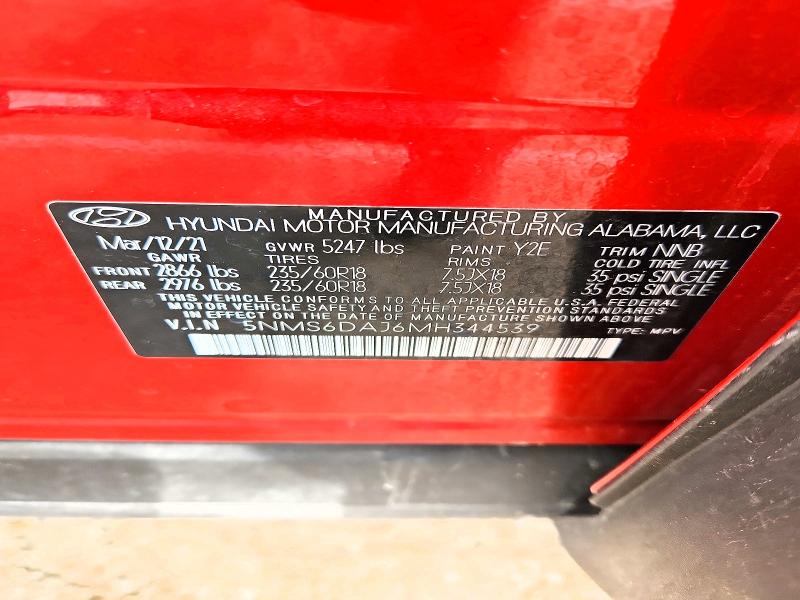 Продаж на аукціоні авто 2021 Hyundai Santa Fe, vin: 5NMS6DAJ6MH344539, номер лоту: 51151606