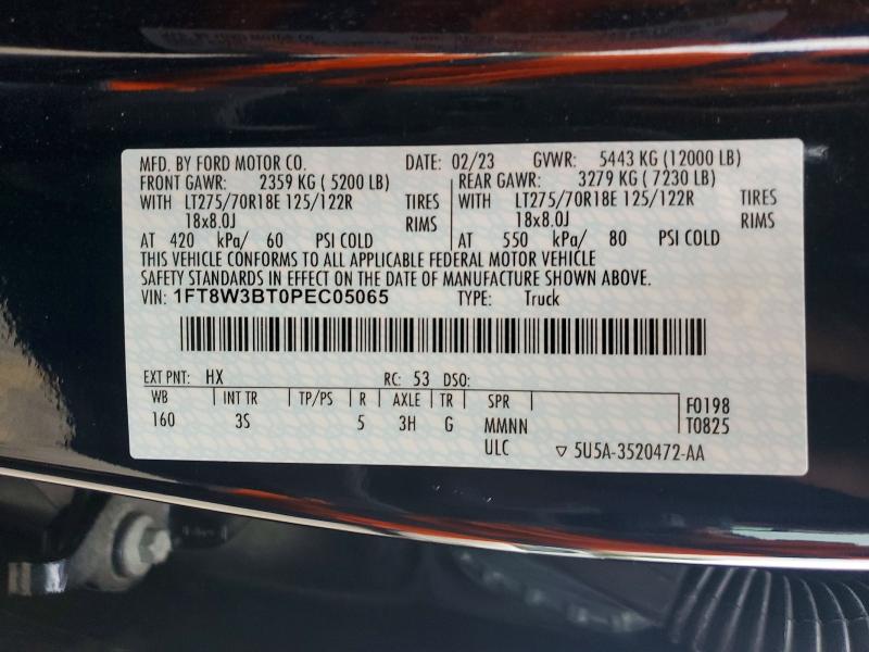 Продаж на аукціоні авто 2023 Ford F350, vin: 1FT8W3BT0PEC05065, номер лоту: 49916116
