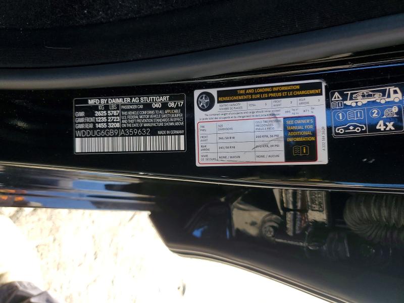 Aukcja sprzedaży 2018 Mercedes-benz S, vin: WDDUG6GB9JA359632, numer aukcji: 48703656