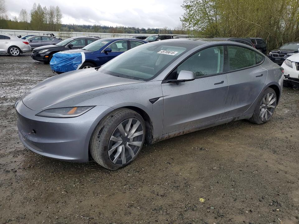 2025 Tesla Model 3 მანქანა იყიდება აუქციონზე, vin: 5YJ3E1EB1SF001967, აუქციონის ნომერი: 49789616