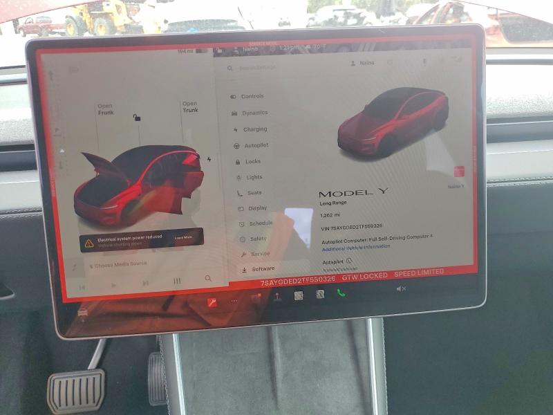 Продаж на аукціоні авто 2026 Tesla Model Y, vin: 7SAYGDED2TF550326, номер лоту: 48536046