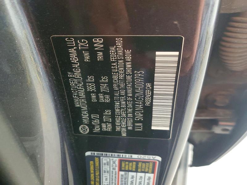 Aukcja sprzedaży 2021 Hyundai Elantra, vin: 5NPLN4AG2MH009793, numer aukcji: 49645036
